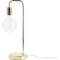 Beliani Tischlampe im industriellen Stil Lampenschirm als Glühbirne gold 48 cm rund Savena