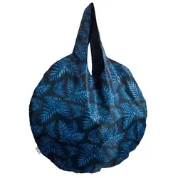 Easy Bag Round XL Philodendron blue