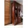 Massivmoebel24 Vitrine Akazie 98 x 46 x 191 cm Braun