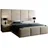 aea Boxspring Design Bett 140 x 200 cm Beige