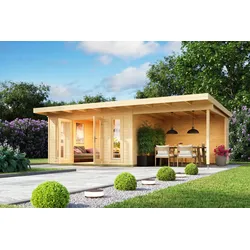 Gartenhaus Sizilien 1 mit Dachverlängerung