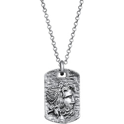KUZZOI Herren Platte Münze Strukturiert 925 Silber Herrenschmuck   