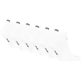 Puma Sneakersocken 6er Pack Weiß 39-42