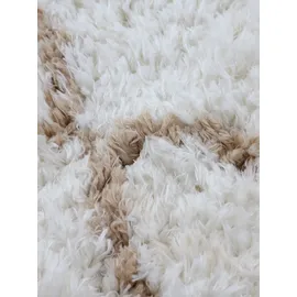 carpetfine Hochflor-Teppich CARPETFINE "Eddy", beige, H:30mm Ø:80cm, Polyester, Teppiche, Fransenteppich, Shaggy Langflor mit Fransen, starke Größenauswahl, Wohnzimmer