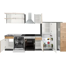 kochstation Küchenzeile KS-Colmar 330 cm grau