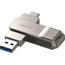 Lexar D40E 128 GB dual USB 3.2 Gen 1 Type-C stick, USB-C flash-laufwerk mit metallgehäuse und drehdesign (LJDD40E128G-BNSNG)