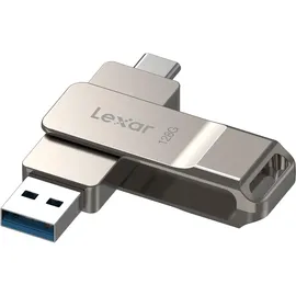Lexar D40E 128 GB dual USB 3.2 Gen 1 Type-C stick, USB-C flash-laufwerk mit metallgehäuse und drehdesign (LJDD40E128G-BNSNG)