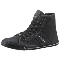 Mustang Shoes »High-Top-Sneaker, Freizeitschuh«, High Top-Sneaker, Schnürschuh mit Label in der Laufsohle Mustang Shoes rauchblau-anthrazit (schwarz uni)