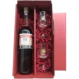 Sasse Naturlikör Sechser 35% 0,7 Ltr. Kräuterlikor + 2 hochwertige Signatory-Glä