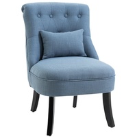 Homcom Sessel Relaxsessel mit Rückenkissen blau