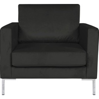 Alte Gerberei Sessel »Velina«, mit Metall-Winkelfüßen, schwarz