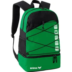 ERIMA Multifunktionsrucksack mit Bodenfach, Smaragd/Schwarz, 1
