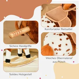Homcom Schaukelpony braun