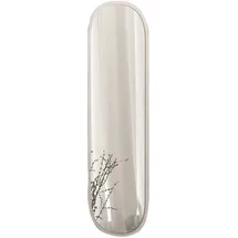 moebel17 Spiegel Magnum 120x40cm Weiß Glas, Oval, 120x40x3.5 cm, Spiegel, Wandspiegel