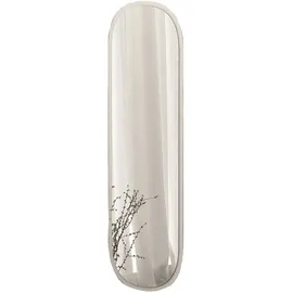 moebel17 Spiegel Magnum 120x40cm Weiß Glas, Oval, 120x40x3.5 cm, Spiegel, Wandspiegel