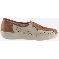 Slipper CLASSIC, Damen, Gr. 37, beige, Glattleder, klassisch, Schuhe