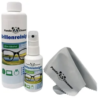 PANDACLEANER Brillenreiniger 50 ml + Nachfüllflasche 250 ml