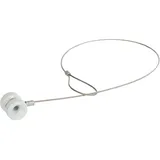 VOSS.farming Kerbl 3er Set Porzellan-Isolator inkl. Drahtseil mit Öse - Einheitsgröße