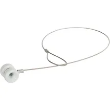 VOSS.farming Kerbl 3er Set Porzellan-Isolator inkl. Drahtseil mit Öse - Einheitsgröße