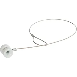 VOSS.farming Kerbl 3er Set Porzellan-Isolator inkl. Drahtseil mit Öse - Einheitsgröße