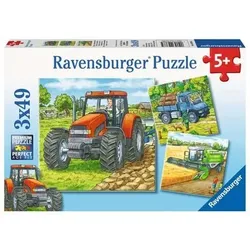 RAVENSBURGER 9388 Kinderpuzzle Große Landmaschinen