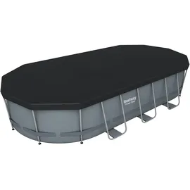 BESTWAY Power Steel Frame Pool oval Set 549 x 274 x 122 cm inkl. Filterpumpe