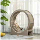 PawHut Katzenlaufrad 91 cm Walnuss