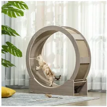 PawHut Katzenlaufrad 91 cm Walnuss