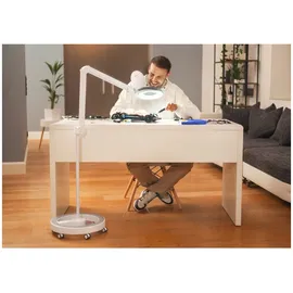 lumeno Lupenleuchte 721X-MKIII, inkl. Rollstativ, 6159, 5 Dioptrien, grau