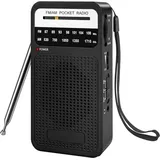 Anwendbares tragbares FM/AM(MW)-Radio, Mini-Transistorradio mit eingebautem Stereolautsprecher/Kopfhöreranschluss, kleines Transistorradio mit