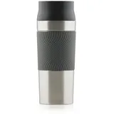 Blumtal Thermobecher 350 ml - Kaffeebecher to go aus Edelstahl - auslaufsicherer Isolierbecher kalt/heiß - Mug mit 360° Trinköffnung - Thermosbecher mit Quick-Press-Verschluss - Coffee Mug - Anthrazit