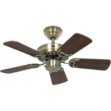 CasaFan Classic Royal MA-NB 75 cm Deckenventilator nussbaum/gold inkl. Zugkette