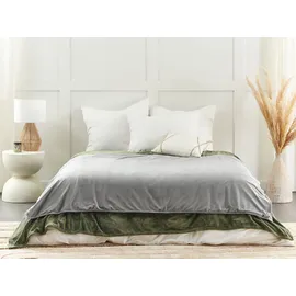 Beliani Rhea Bezug 120 x 180 cm Grau