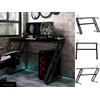 Gaming-Schreibtisch mit ZZ-Gestell Schwarz und Rot 110x60x75 cm