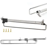 ALUSFERA Ausziehbare Kleiderstange - Kleiderbügelhalter Ausziehbar aus Metall - Schrankstange Verstellbar für Platzersparnis und bessere Zugänglichkeit