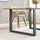 [en.casa] Tischgestell 2er Set 72 x 100 cm