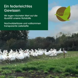 HANSKRUCHEN GmbH HANSKRUCHEN Daunenbettdecke 200x220 cm Leicht 90% Daunen waschbar Allergiker Decke atmungsaktiv Bettdecke weiss - Premium de Luxe / Weiß