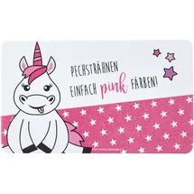 Gedalabels Infinite by GEDA Labels (INFKH) 15904 Einhorn_Brettchen_Pechsträhne Frühstücksbrett Melamin, Pink/Weiß, 23, 5 x 14 x 0.5 cm