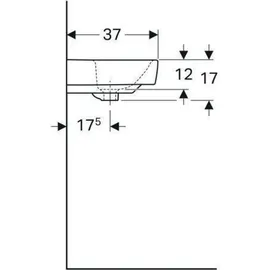 Geberit Renova Nr.1 Comprimo Neu Waschtisch 60 x 37 cm (226160000)