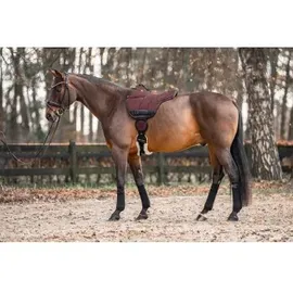 Equinate Reitpad Toledo aus Mikrofaser Weinrot