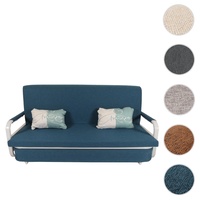 Schlafsofa HWC-M83, Schlafcouch Couch Sofa, Schlaffunktion Bettkasten Liegefl√§che, 190x185cm ~ Stoff/Textil dunkelblau