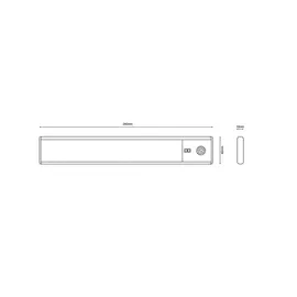 GLOBO Unterbauleuchten LED Küchenlampe Dimmbar Sensor Küchenleiste L 24 cm Silber