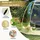 Costway Pop Up Bubble Zelt 265x265cm, PVC Zelt für 5-6 Personen, Blasenzelt wetterfest tragbar, Campingzelt Outdoor transparent - Transparent