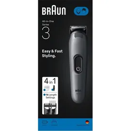 Braun Series 3 AIO3500 Grau