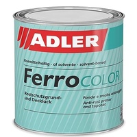 ADLER Ferrocolor - Weiß 2,5 L - 3in1 Rostschutzfarbe - Metallfarbe mit speziellem Rostschutz für Metall Eisen, Stahl, Zink und Aluminium innen und außen - Metalllack