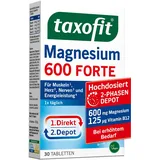 taxofit Magnesium 600 Forte | hochdosiertes Magnesium 600mg + Vitamin B1 + B6 + B12 | Magnesiumoxid & Magnesiumcarbonat