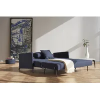 INNOVATION LIVING Schlafsofa Cubed mit Armlehnen Stoff Blau Blue 160 cm