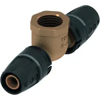 TECE logo-Push T-Stück Innengewinde Dimension 25mm x Rp 3/4"