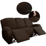 Bequemer Sofabezug, 3-sitzer-sesselbezug, Katzen- Und Hundesicher, Kindersicherer Sofaschutz – Dunkelbraun