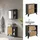 Vicco Waschbeckenunterschrank 2 Schubladen 60 x 62 x 30 cm Dunkelgrau/Braun